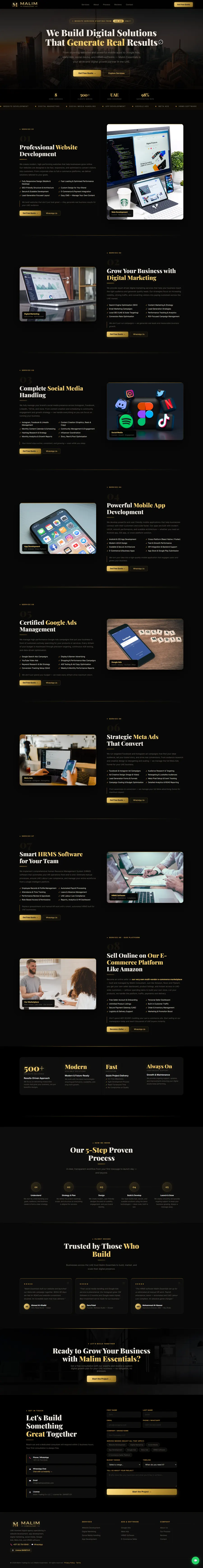 malimconsultant.com website screenshot