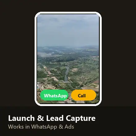 The finished 360 tour on a phone with WhatsApp and call buttons